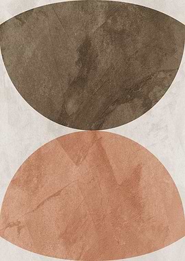 Abstract Earth Tones Geometric Art
