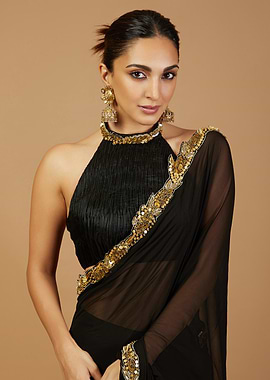 Kiara Advani in Black Saree