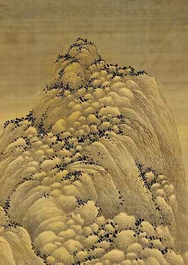 Chinese Mountain Landscape Painting Wang Hui