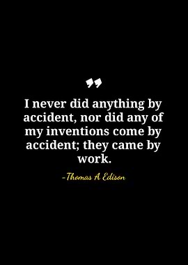 Thomas Edison Quote: Success Through Work