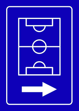 Soccer Field Direction Sign