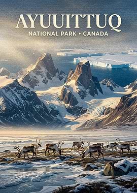 Auyuittuq National Park Canada Poster