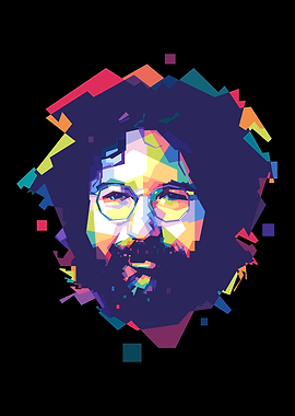 Jerry Garcia Pop Art Portrait
