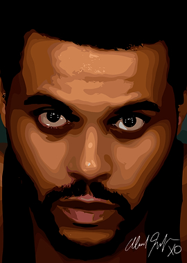The Weeknd Portrait Digital Art