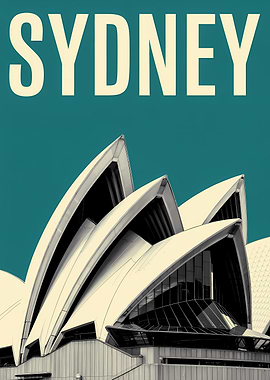 Sydney Opera House Travel Poster