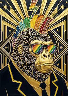 Rainbow Gorilla