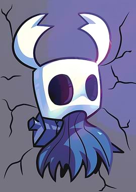 Hollow Knight Cartoon Illustration