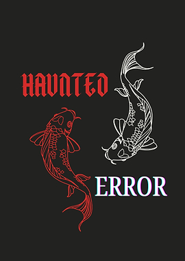 Haunted Error Koi Fish Graphic