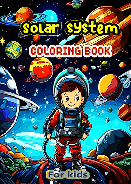 Solar System Coloring Book for Kids