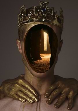 Golden King with Cave Mind