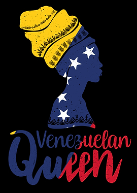 Venezuelan Queen Venezuela Flag Afro Roots
