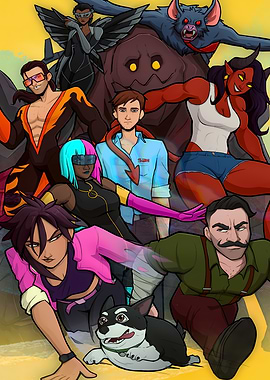 Diverse Group of Characters Illustration