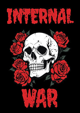 Internal War Skull Roses Style