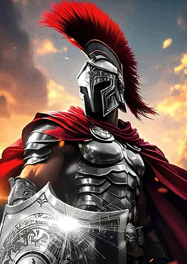 Spartan Warrior in Full Armor