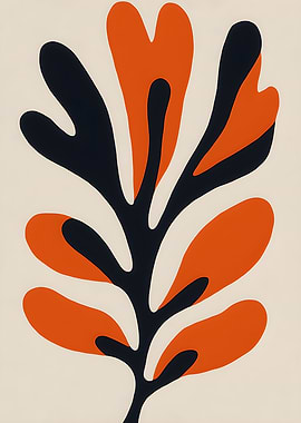 Abstract Leaf Art Print