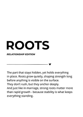 Roots Relationship Edition | Funny Wedding Gift for Couples
