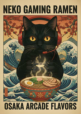 Neko Gaming Ramen Osaka Arcade Flavors
