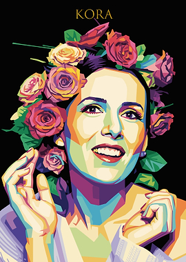 Kora Portrait with Floral Crown