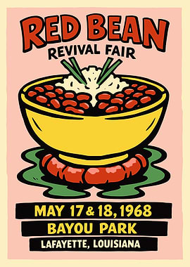 Red Bean Revival Fair Poster