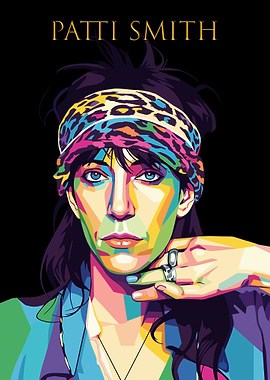 Patti Smith Pop Art Portrait