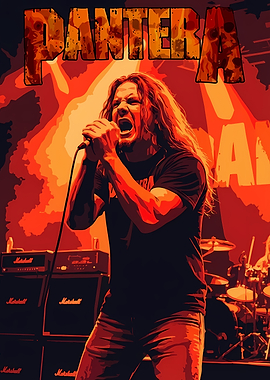 Pantera Band Singer Live Performance Art