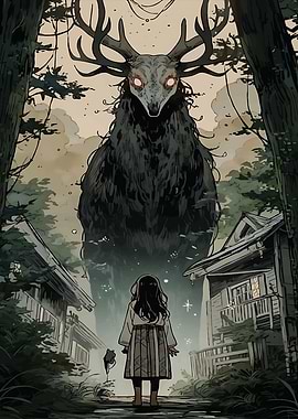 Girl and the Forest Spirit