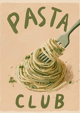 Pasta Club Illustration