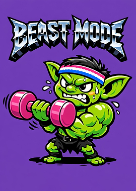 Cartoon Goblin in Beast Mode