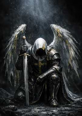 Winged Knight with Sword