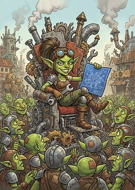Goblin Queen with Blueprint