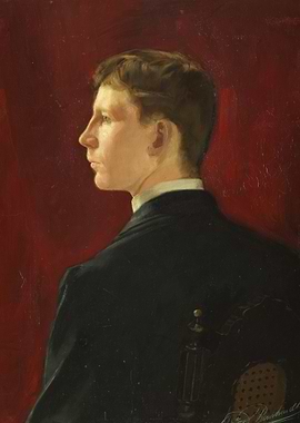 Portrait of a Young Man in Profile