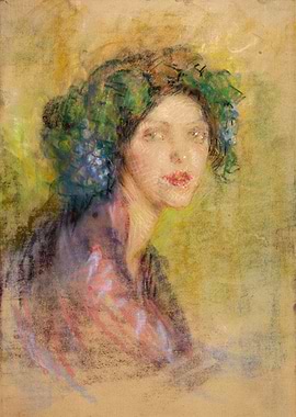 Pastel Portrait of a Woman