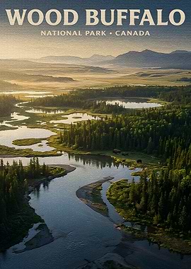 Wood Buffalo National Park Poster