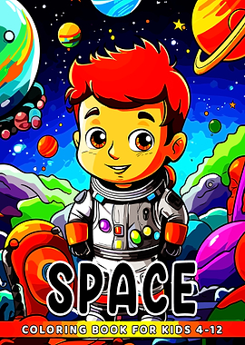 Space Coloring Book for Kids