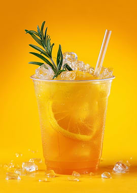 Refreshing Orange Drink with Rosemary