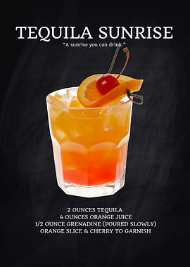 Tequila Sunrise Cocktail Recipe