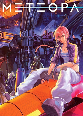 Meteora: Sci-Fi Character in Spaceport