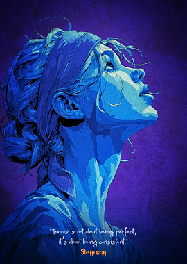 Steffi Graf Art Poster