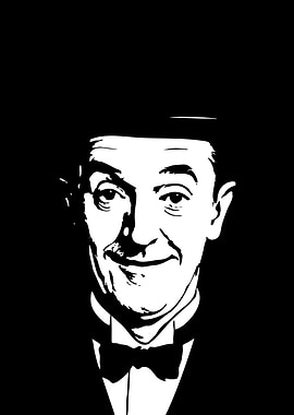 Black and White Man Portrait