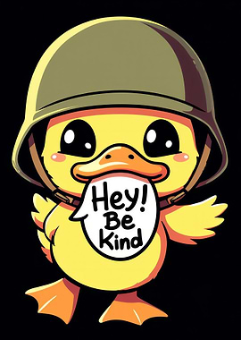 Duckling in Helmet: Hey! Be Kind