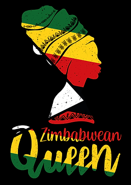 Zimbabwean Queen Zimbabwe Flag Afro Roots