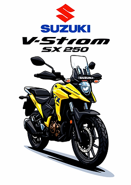 Suzuki V-Strom SX 250 Motorcycle Illustration