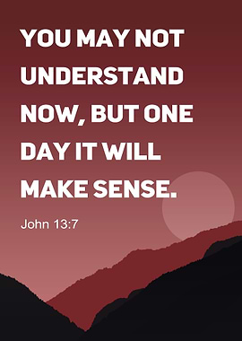 Bible Verse John 13:7 | Jesus Scriptures Motivational