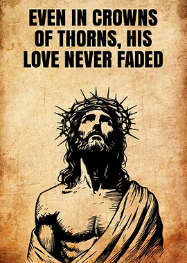 Jesus Christ Crown of Thorns Portrait