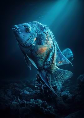 Underwater Fish Portrait
