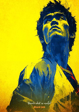 Bruce Lee Art Poster