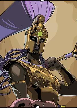 Athena from Hades game illustration