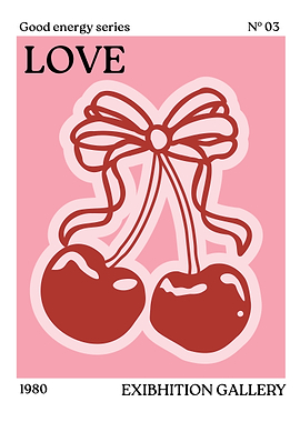 Love Cherries Art Print