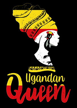 Ugandan Queen Uganda Flag Afro Roots