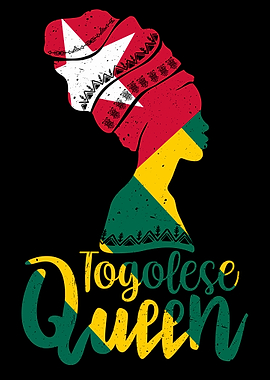 Togolese Queen Togo Flag Afro Roots